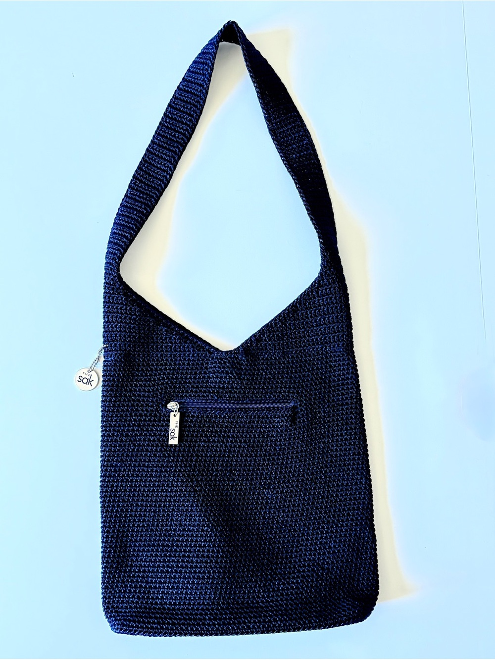The Sak Navy Blue crochet shoulder bag - Picture 1 of 6
